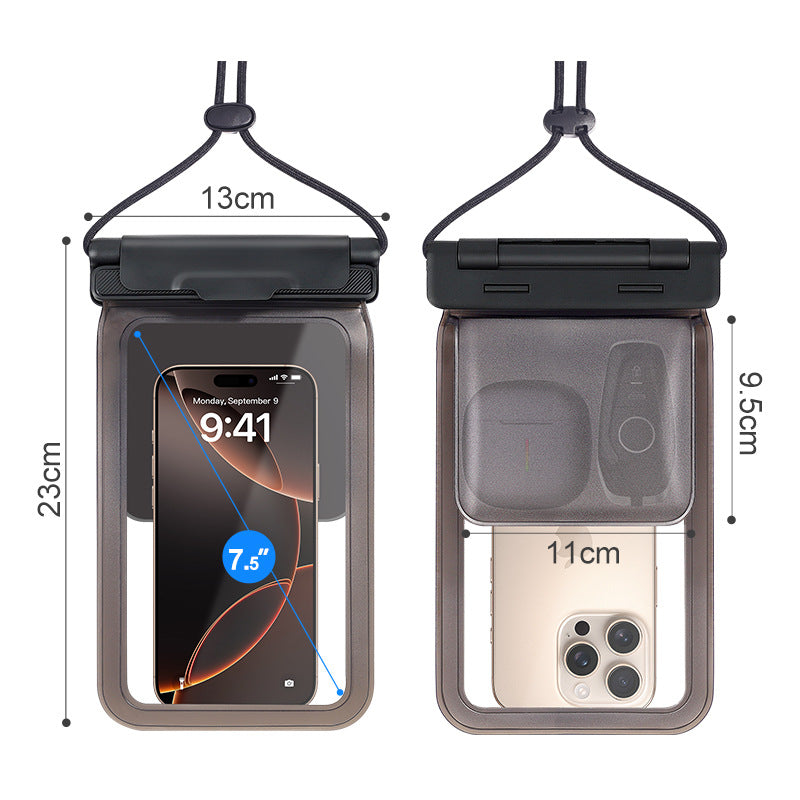 Dimension chart — fits phones up to 7.5 inches